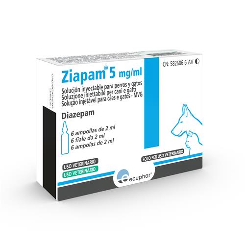 Ziapam 5 mg/ml 6x2 ml