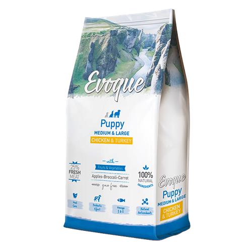 Evoque Puppy Medium Large Chicken Turkey 2 Kg