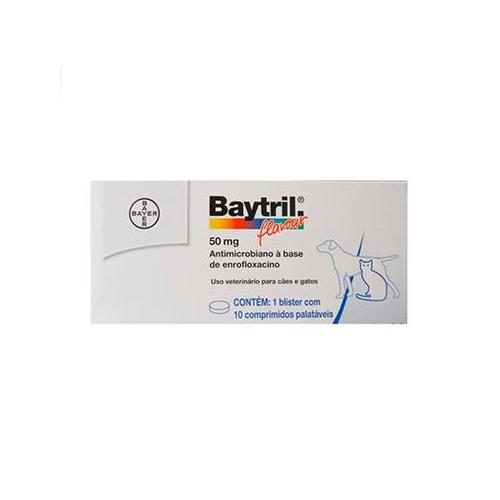 Baytril Sabor 50mg 10 comp