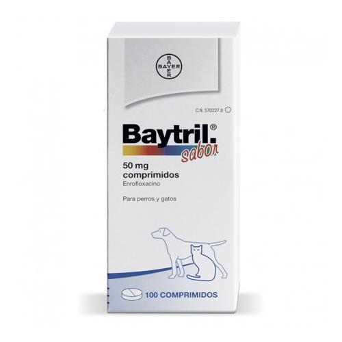 Baytril Sabor 50mg 100 comp