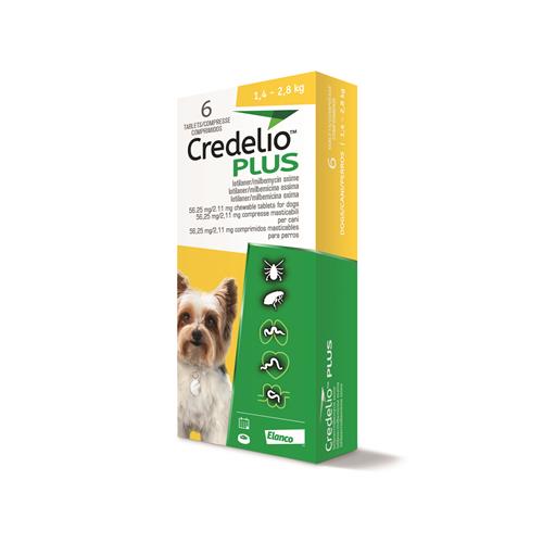 Credelio Plus 56,25 1,3-2,5 Kg 6comp