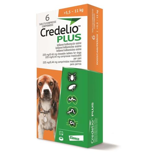 Credelio Plus 225 5,5-11 Kg 6comp