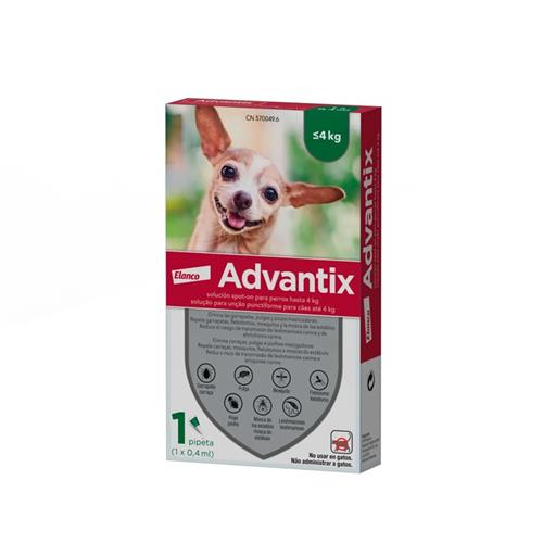 Advantix 0,4 ml (hasta 4 Kg) 1 PP