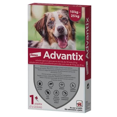 Advantix 2,5 ml (10-25 Kgs.) 1 PP